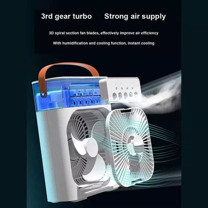 3-in-1 Personal AC Pro (Mini Cooler + Humidifier + RGB Light)